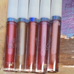 L.A. Colors Lip Oil Set - Red, Nude, Pink